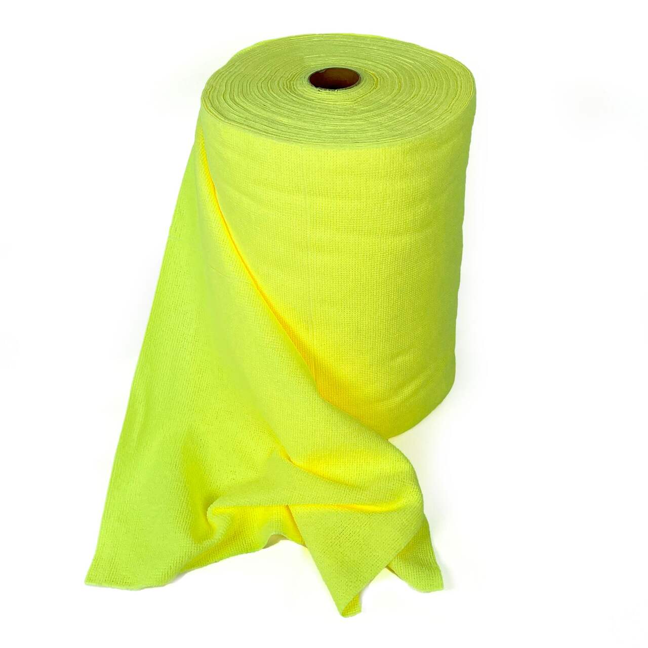 Tear-N-Clean Microfibre Cloth Roll, Machine Washable, Yellow, 80-pc