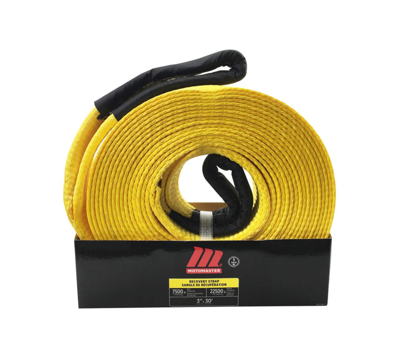 MotoMaster 22,500-lb Recovery Strap with Loop Ends, 3-in x 30-ft