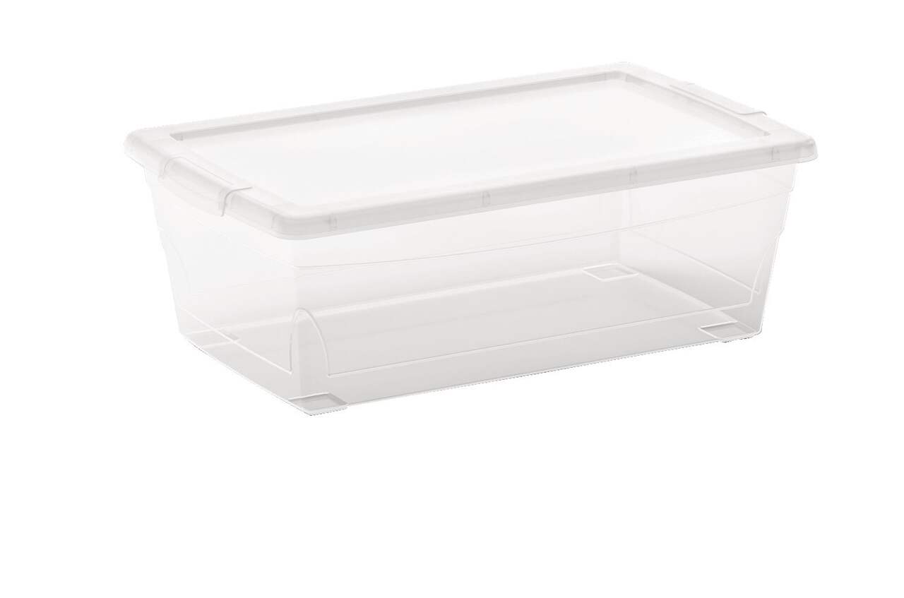 type A Clarity Transparent Storage Box with Lid, 6-L