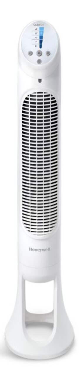 Honeywell QuietSet® Whole Room Oscillating Tower Fan, 5-Speed, White, 40-in