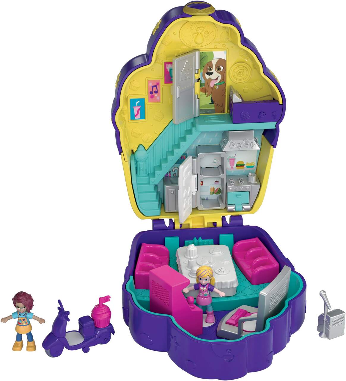 Polly Pocket™ Pocket World Secret Reveal Toy w/Micro Dolls & Accessories,  Ages 4+