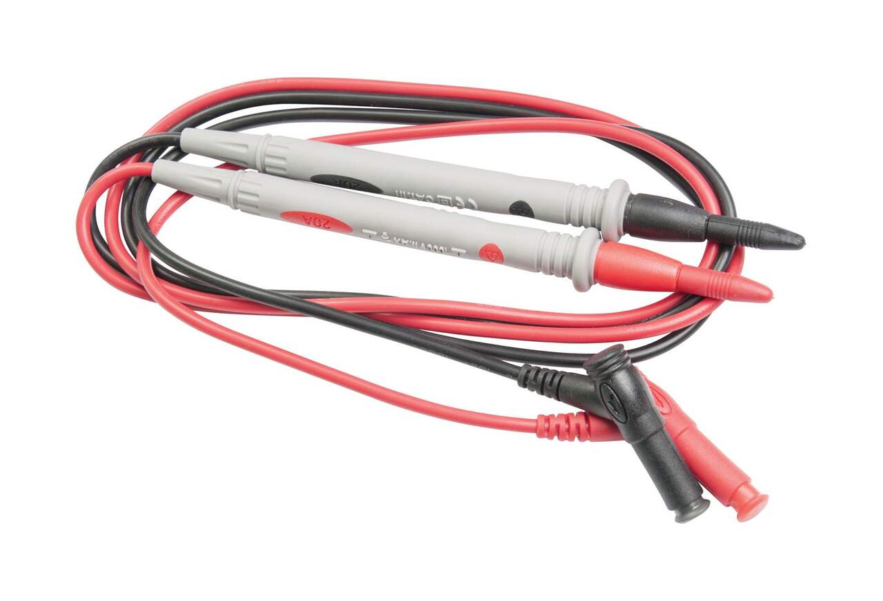 Sperry RTL-600 Heavy Duty Universal Comfort Test Leads, 1 Positive, 1  Negative Lead, Grey/Red