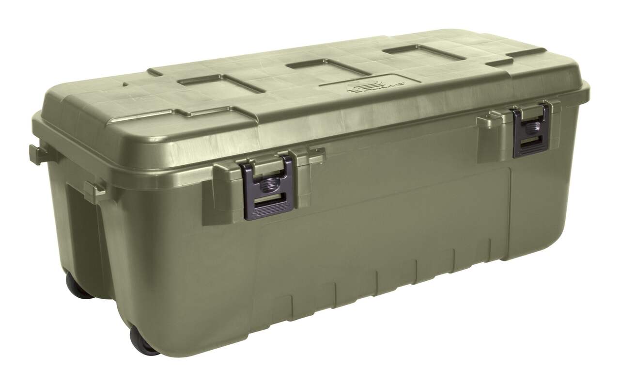 Plano XXL Weather-Resistant Storage Trunk/Tote , OD Green, 102 L
