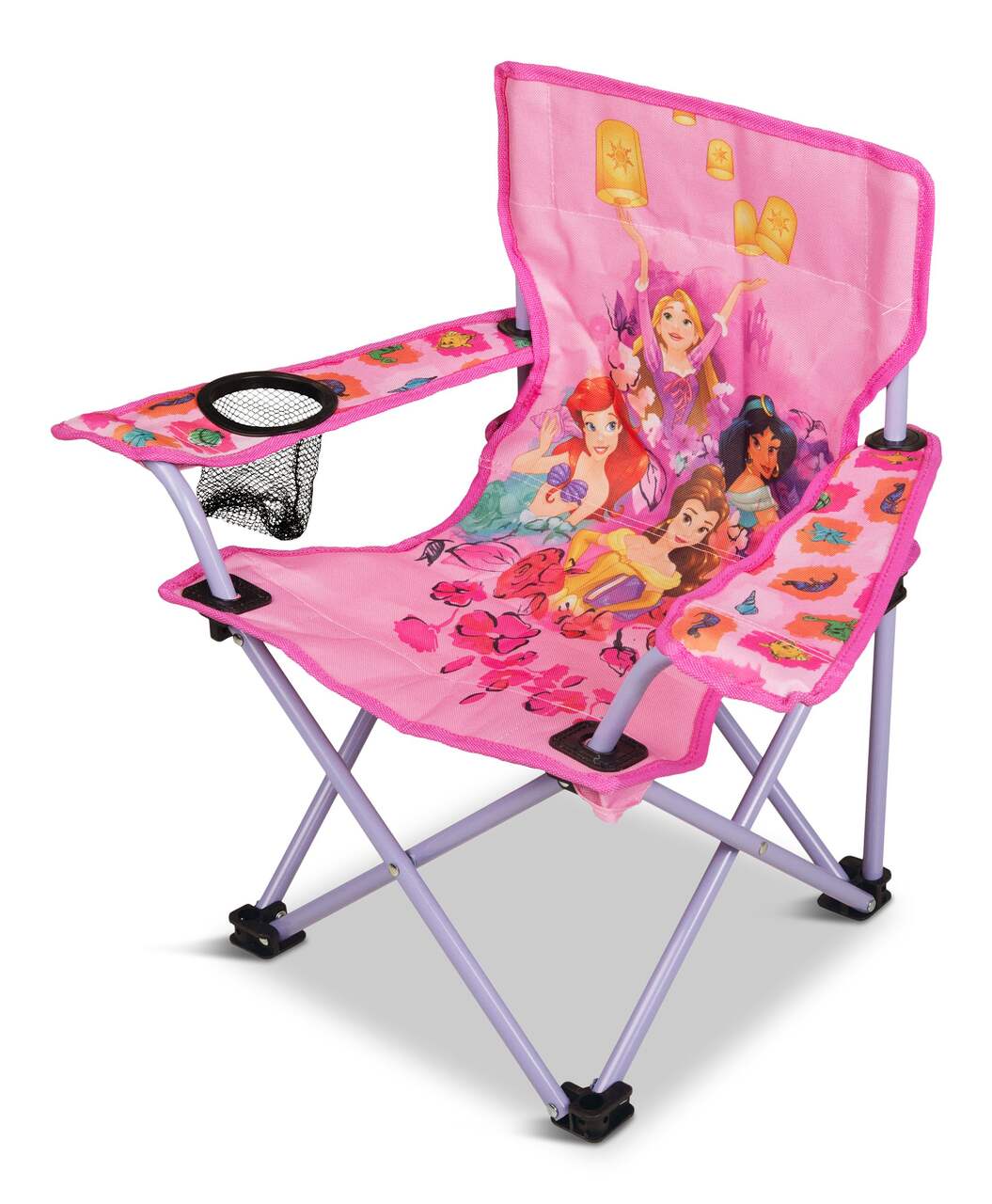 Disney Princess Kids' Folding Quad Camping Chair w/ Cup Holder