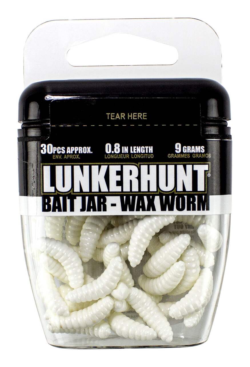 Lunkerhunt Ice Fishing Wax Worm Bait Jar