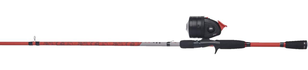 Abu Garcia Max Spincast Fishing Rod and Reel Combo, Pre-Spooled,  Anti-Reverse, Medium, 6-ft, 2-pc