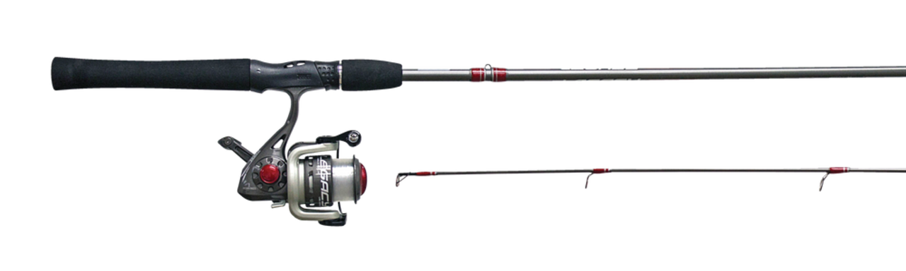78 in. Pole Black Fiberglass Rod and Reel Combo Medium Action, Size 30  Spinning Reel for Lake Fishing (2-Piece) 298387ZUO - The Home Depot