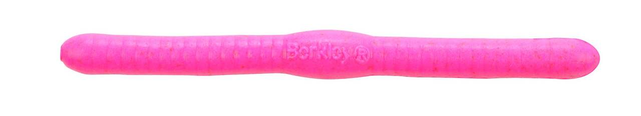 Berkley Gulp Fat Floating Troutt Worm, Bubblegum, 2-in
