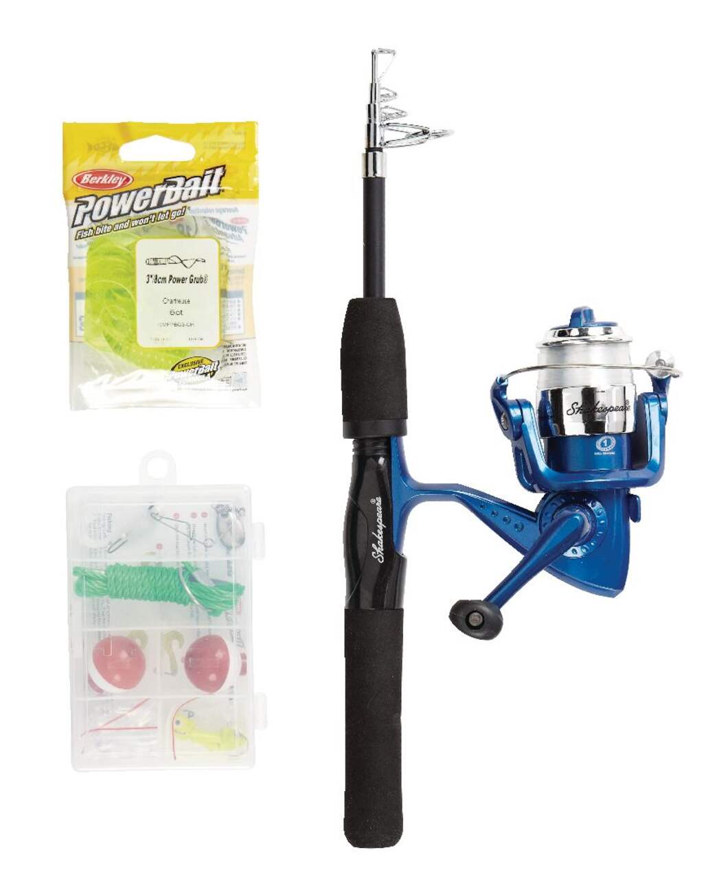 Simply Fishing Telescopic Spinning Fishing Rod and Reel Combo with