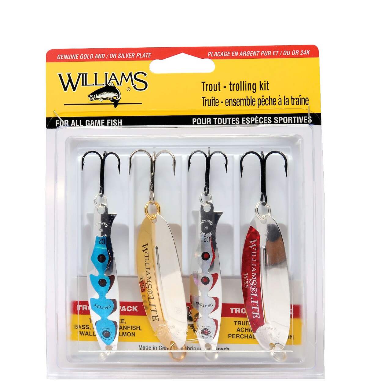 Williams Trout Trolling Lure Kit, 4-pc