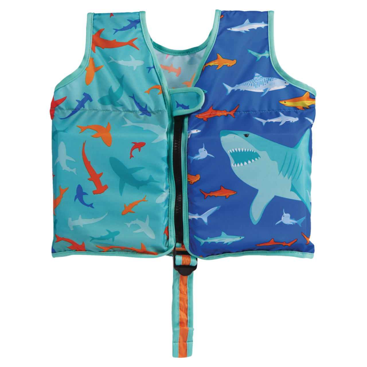 Swimways Kids' UPF 50+ Sun Protected Swim Vest, Shark Design, Ages 2+