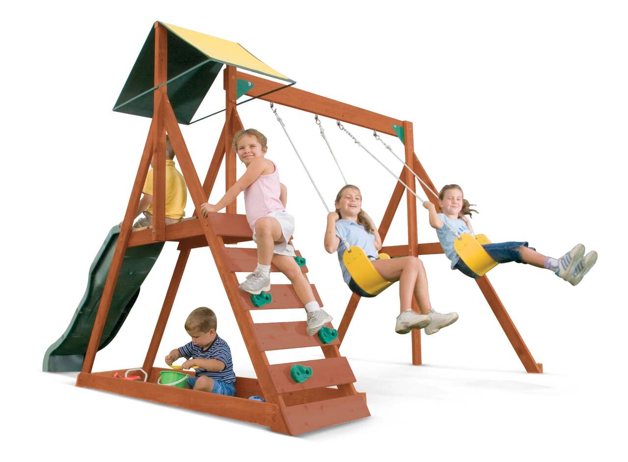 KidKraft Outdoor Sunview Cedar Lumber/Wooden Play Centre, Kids Ages 3-7