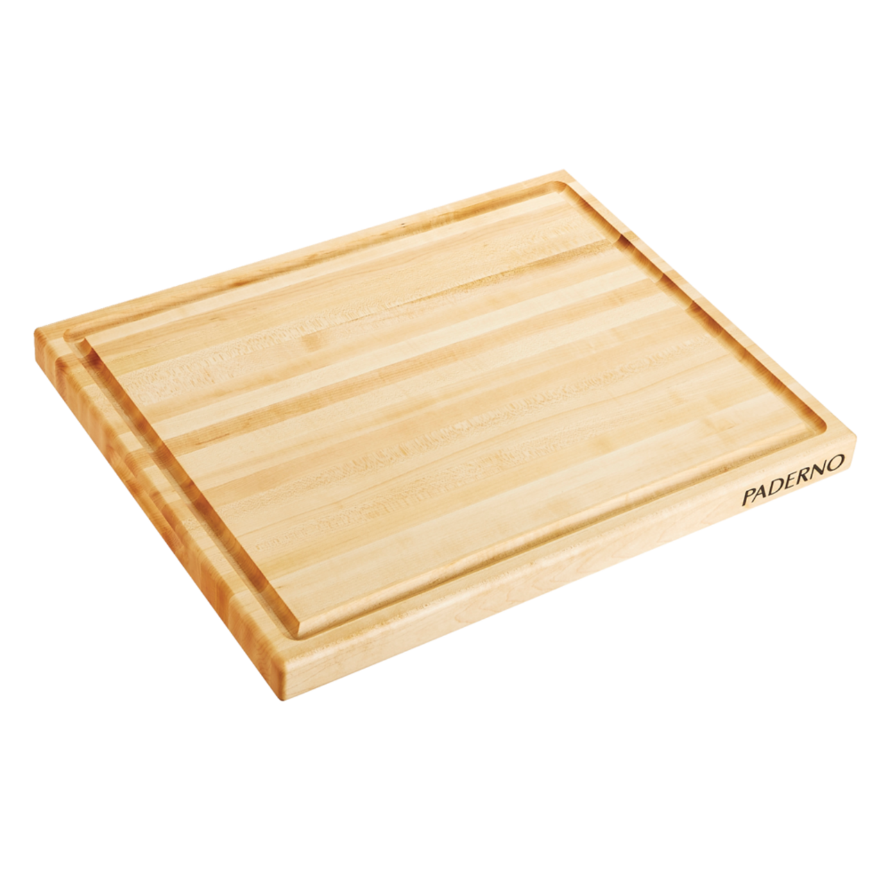 PADERNO Maple Hardwood Cutting Board, Grip Handles, 16-in x 20-in