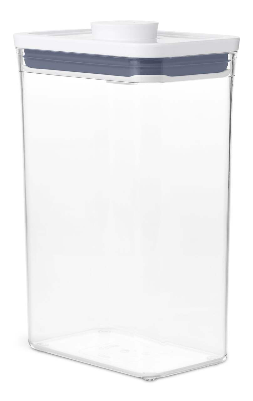 Oxo Rectangular BPA-Free Plastic Pantry Storage Containers with Pop Button,  Medium, 2.6-L