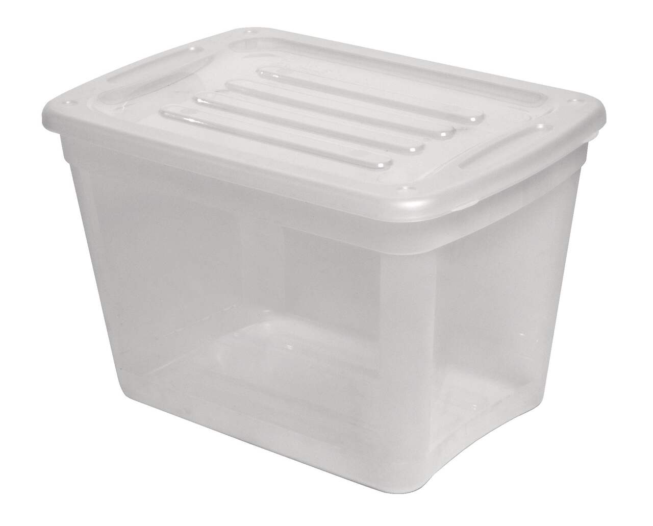 type A Transparent Stackable Storage Box with Lid, 39-L