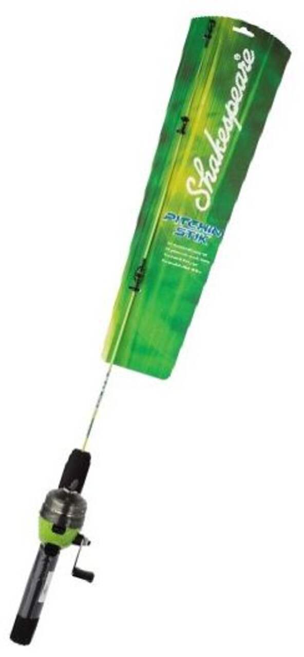 Shakespeare Pitchin Stik Spincast Combo, 30-in, Green