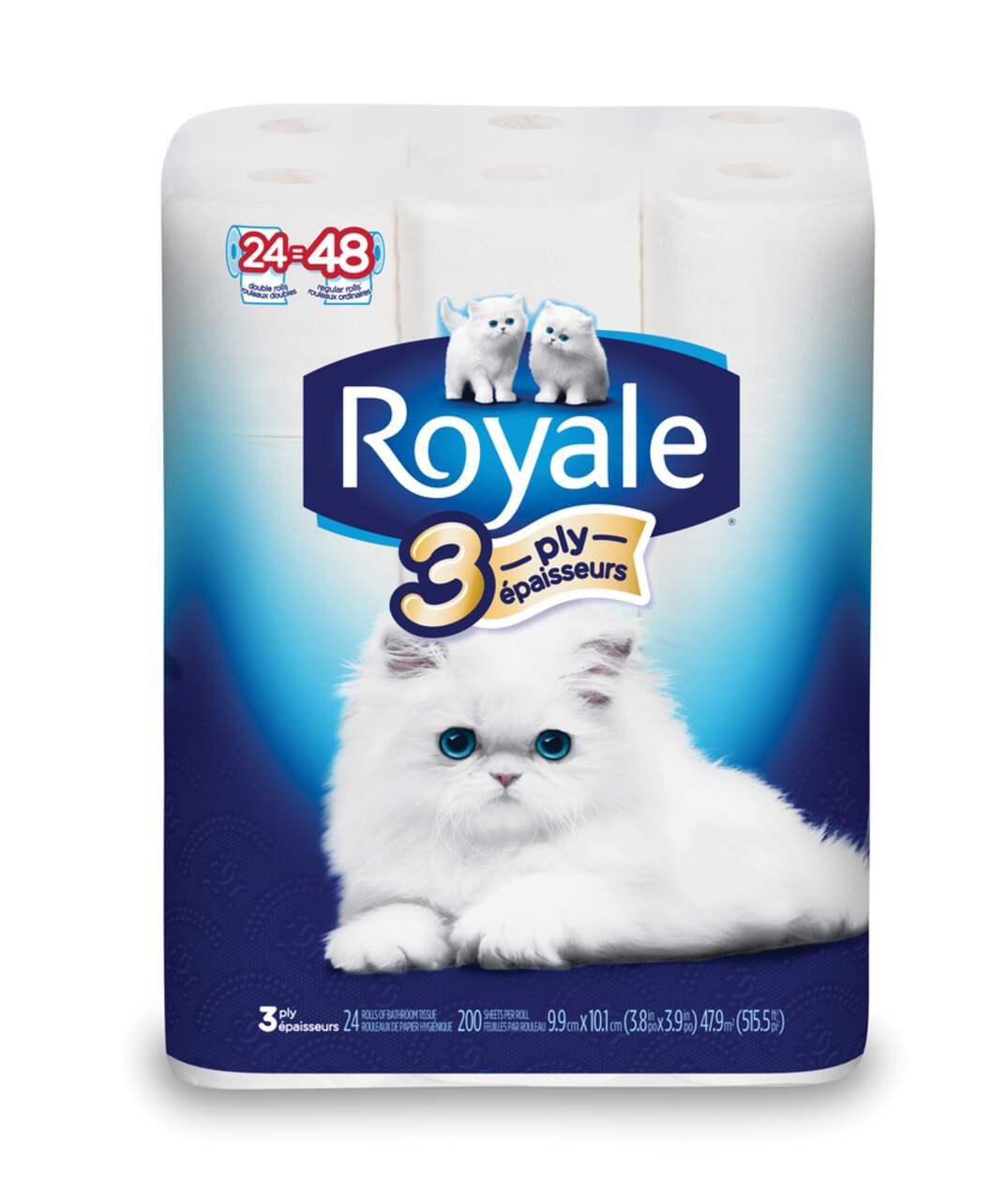 Royale Double Toilet Paper, 24-roll